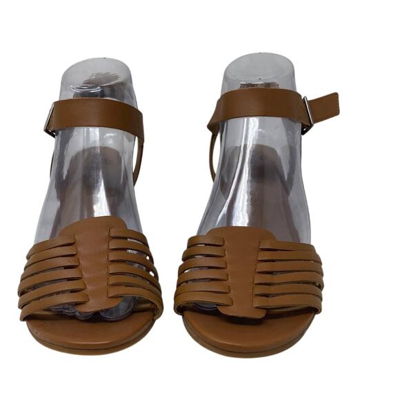 Susina Sandal Wedge Terra Tan Leather 8.5M - Picture 1 of 7